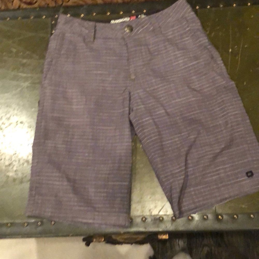 Grey amphibian quick silver shorts.